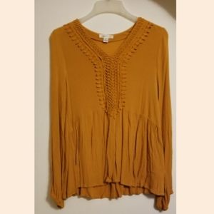 Mustard Yellow Blouse